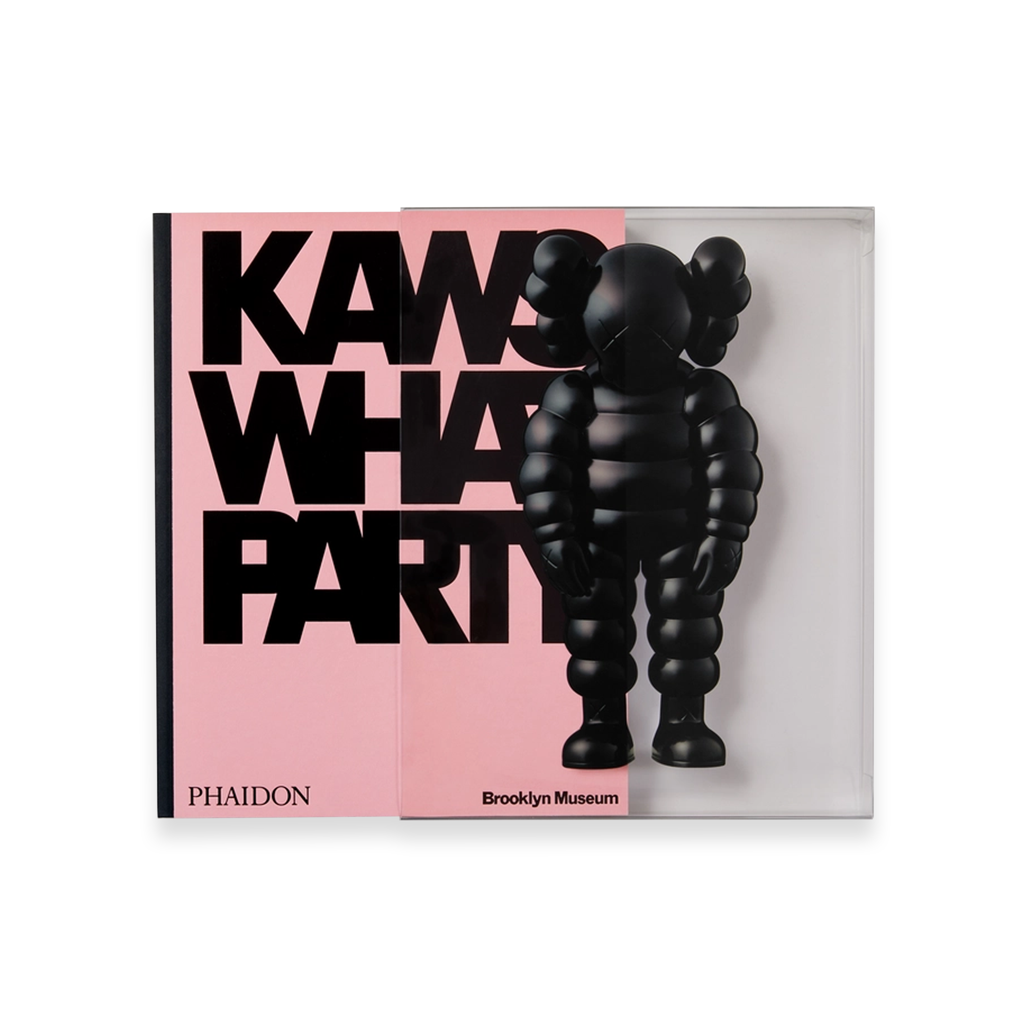 "KAWS: WHAT PARTY. BLACK ON PINK EDITION" BY PHAIDON